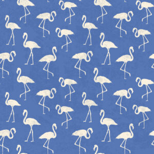CYRUS - Papier peint flamingo bleu