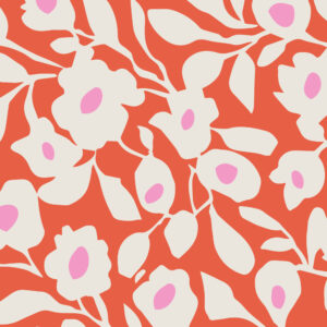 ALBANE - Papier peint panoramique orange