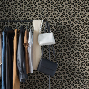 ALVARO - papier peint leopard marron boutique
