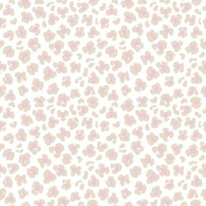 ALVARO - papier peint leopard rose