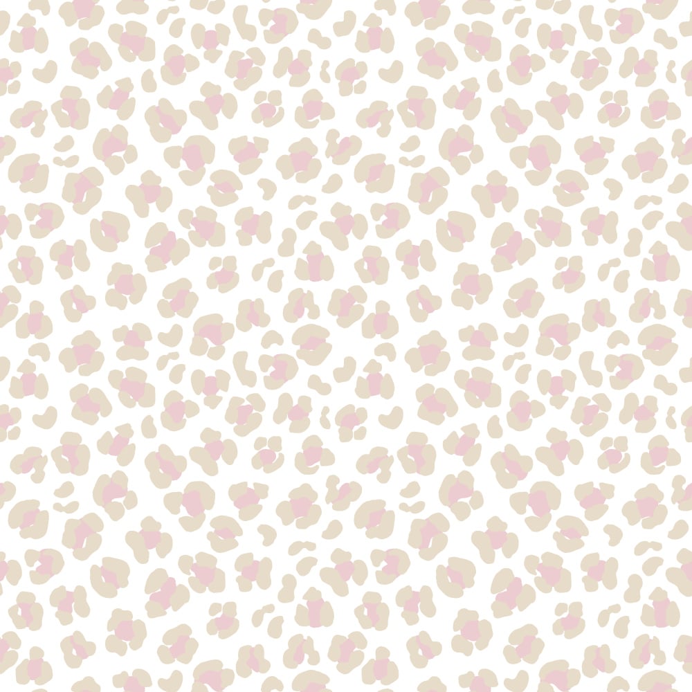 ALVARO - papier peint leopard rose