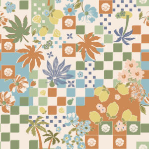 CORALINE - Papier peint jardin d'été