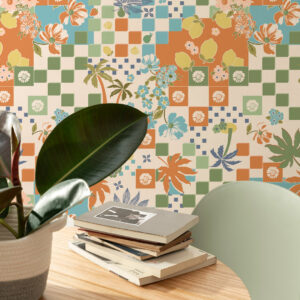 CORALINE - Papier peint jardin d'été bureau