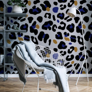 DIANA - Papier peint motif léopard moderne salon