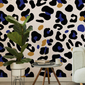 DIANA - Papier peint motif léopard moderne salon