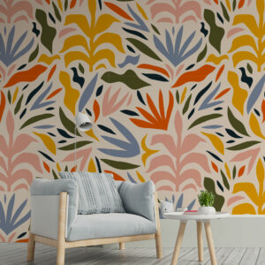 GINA - Papier peint matisse multicolore chambre coin lecture