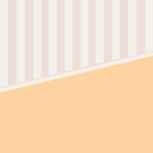 GIOVANNI - Papier peint panoramique soubassement et rayures rose orangé