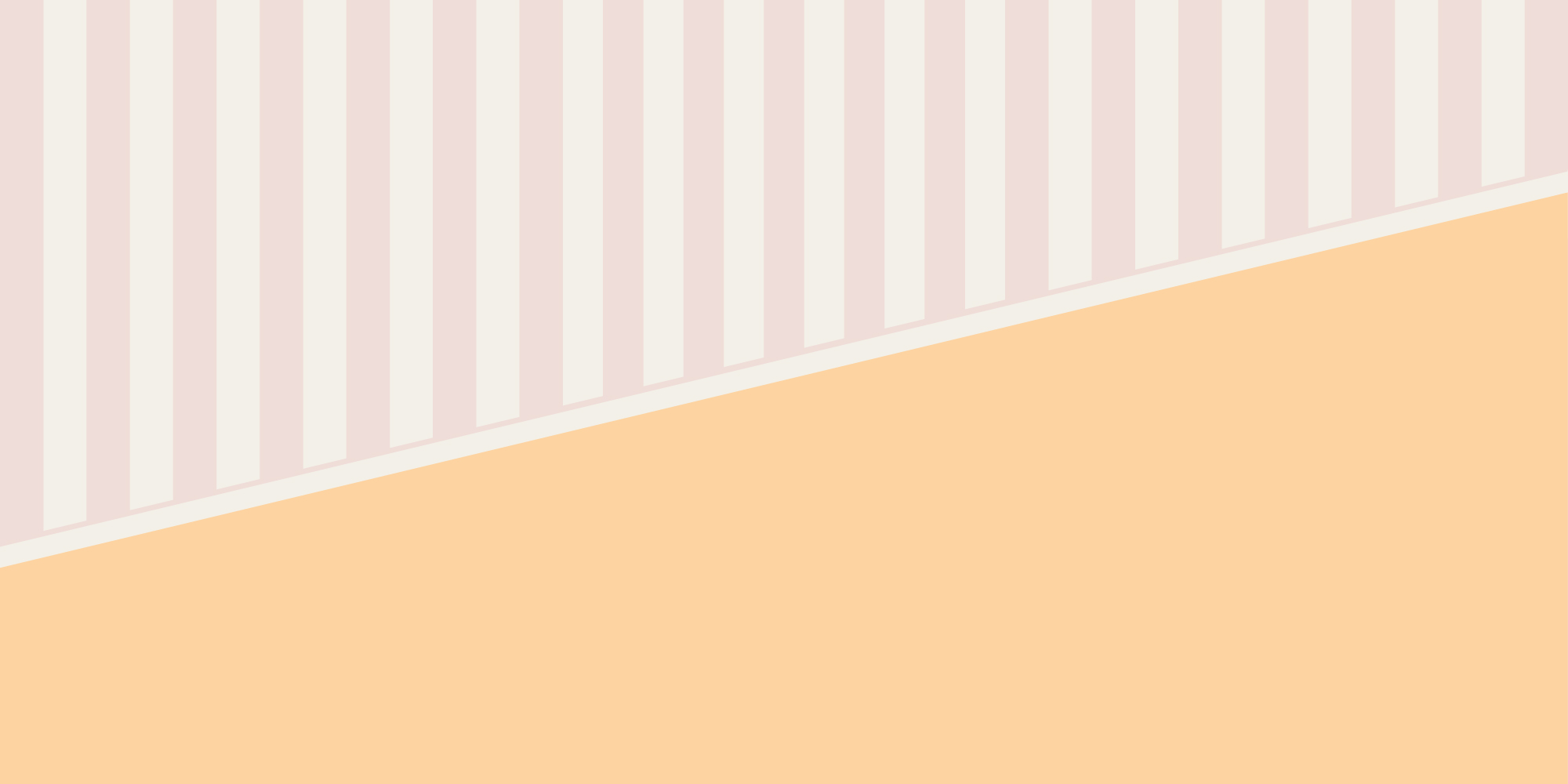 GIOVANNI - Papier peint panoramique soubassement et rayures rose orangé