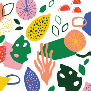 KARL - Papier peint salade de fruits