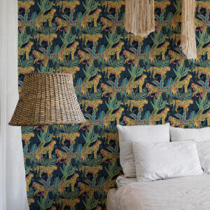 LEÏLA - Tapisserie léopard chambre