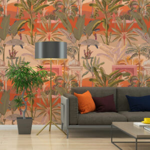 MANI - Papier peint jungle indienne salon
