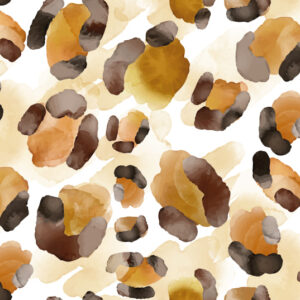 OPHÉLIE - Papier peint leopard aquarelle