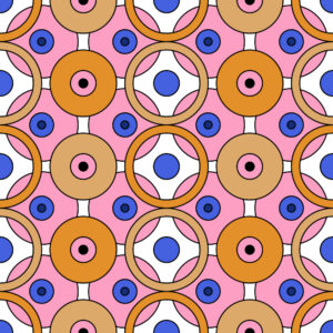 PIA - Papier peint art déco cerceau