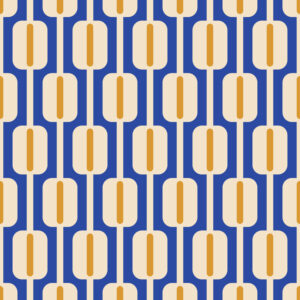 ADAM - Papier peint motif vintage boulier bleu