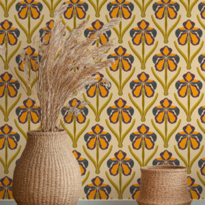 ASHLEY - Papier peint iris déco