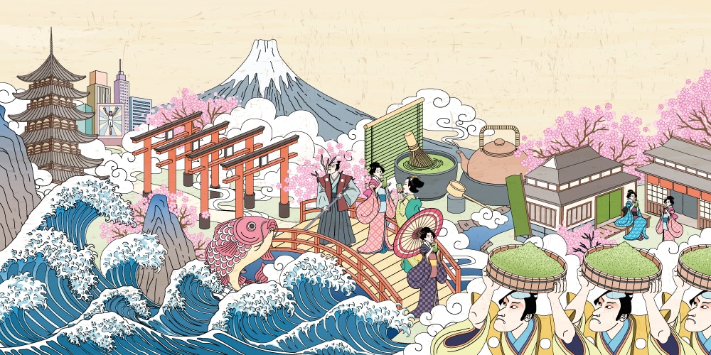 DAÏKI - Papier peint panoramique style japonais 3
