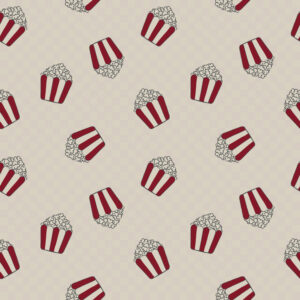 DYLAN - Papier peint pop corn vintage