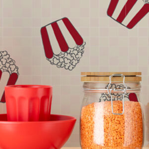 DYLAN - Papier peint pop corn vintage cuisine