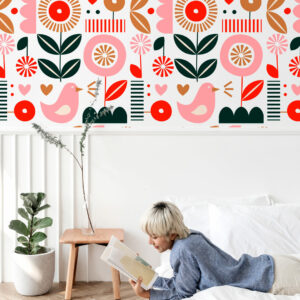 ELLA - Papier peint scandinave enfant chambre