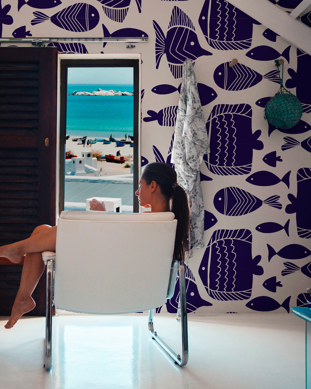 LAODIS - Papier peint poissons originaux