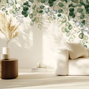 LOLITA - Papier peint eucalyptus salon