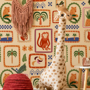 MEI - Papier peint cadre enfant salle de jeux