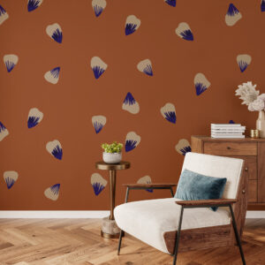 MILENA - Papier peint pluie de pétales coin détente