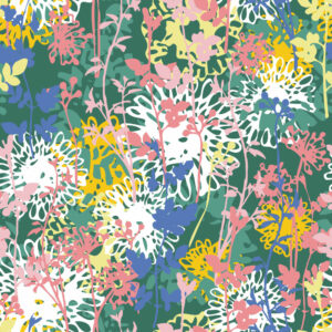 PAMELA - Papier peint peinture florale