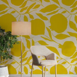 SELMA - Papier peint motif grenade coin lecture