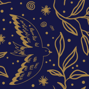 SHERAZADE - Papier peint colombes des mille et une nuits