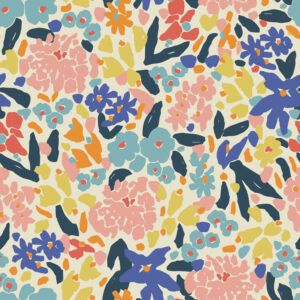 TELMA - Papier peint liberty violet