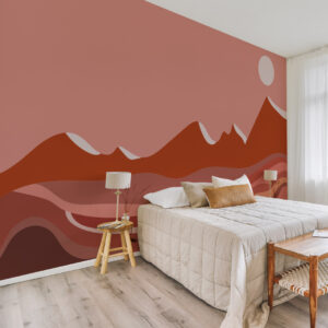 ANELLA - Papier peint Sunset sur les dunes chambre