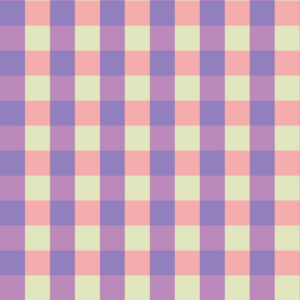 CANDIDE - Papier peint vichy funky multicolore