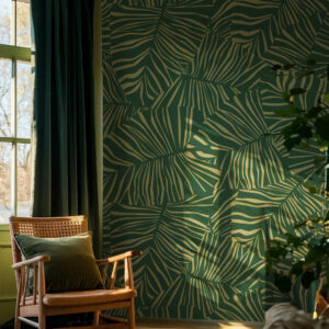 ELISA - Papier peint pèle mêle feuillage coin détente