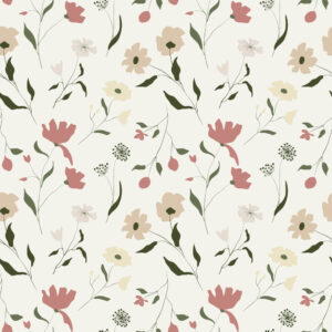 GUÉNOLÉ - Papier peint fleurs légères