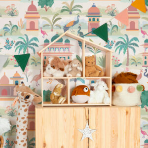 HASSAN - Papier peint Taj Mahal enfant meuble chambre