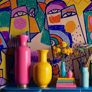 JAVIER - Fresque murale style Picasso entrée