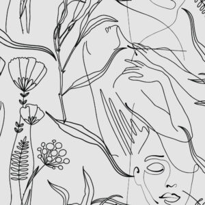 JOYCE - Papier peint silhouettes féminines