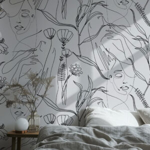 JOYCE - Papier peint silhouettes féminines chambre