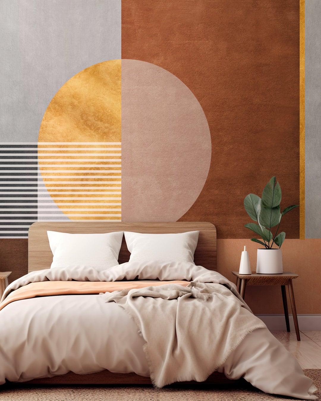 LUDIVINE - Papier peint panoramique art déco moderne chambre