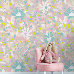 MAÏA - Papier peint liberty pop salle de jeux