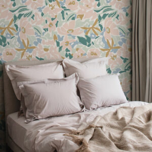 MARYLÈNE - Tapisserie liberty abstrait chambre