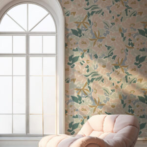 MARYLÈNE - Tapisserie liberty abstrait coin détente