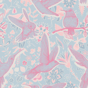 MELVINE - Papier peint oiseau fille