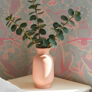 MELVINE - Papier peint oiseau fille table de nuit