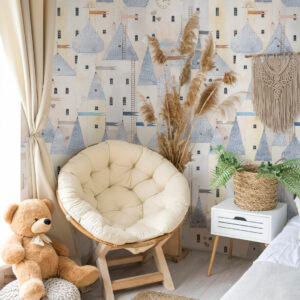 ORSON - Papier peint ville bébé coin détente