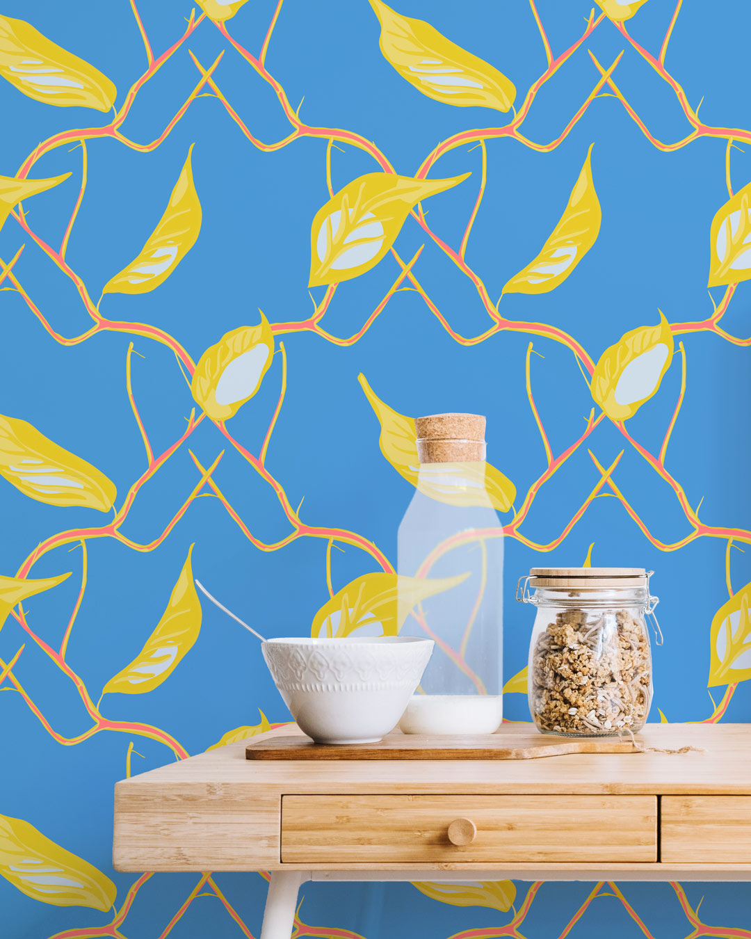 PAOLO - Papier peint limoncello cuisine