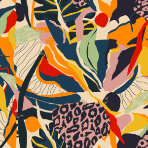 ROBERTO - Papier peint explosion de couleurs