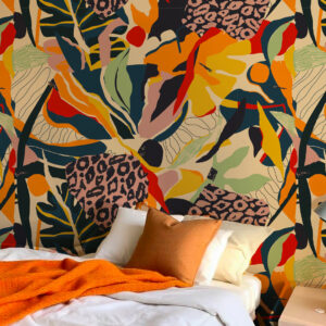 ROBERTO - Papier peint explosion de couleurs chambre