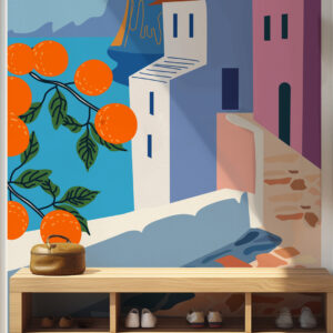 RUSSEL - Tête de lit orange maltaise entrée 2